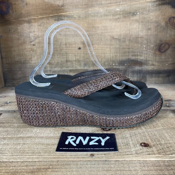Volatile Tanorama Wedge Flip Flop Sandals